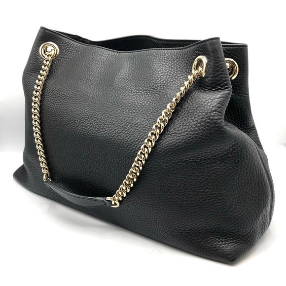 Gucci GG Soho Chain Shoulder Bag Black - Picture 3 of 8